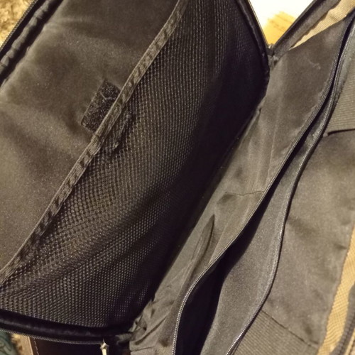 Tucano laptop bag used, beige and brown