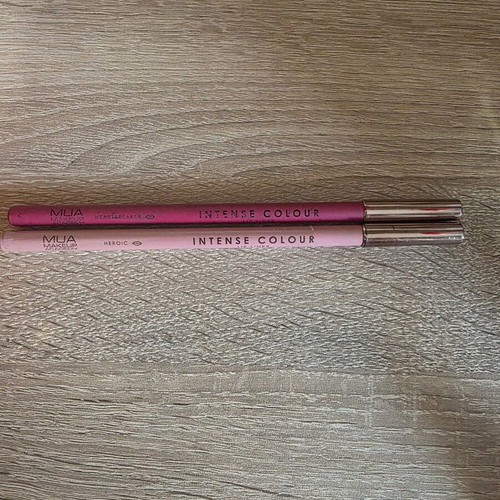 MUA Intense Colour Lip Liner Heroic and Heartbreaker like new