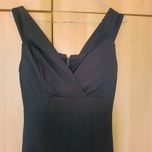 Long black mermaid evening dress like new, size S-M
