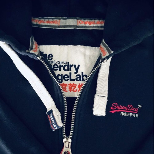 Superdry women's sweatshirt used, blue, size L