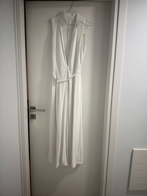 Oysho white one-piece jumpsuit new with leg openings