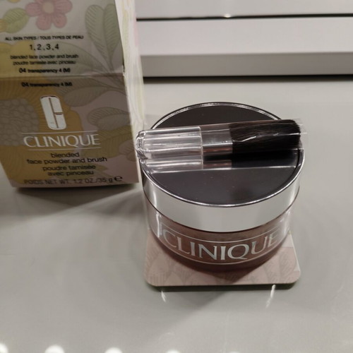 Clinique blended face powder and brush new