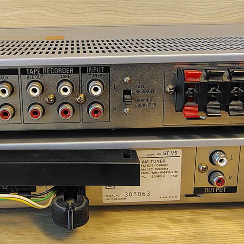 Sony Vintage Hi-Fi Set TA-V5 Amplifier & ST-V5 Tuner