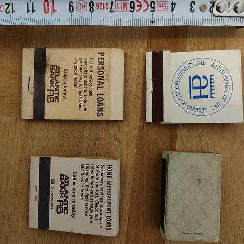 Matchboxes used, pack "Banks"