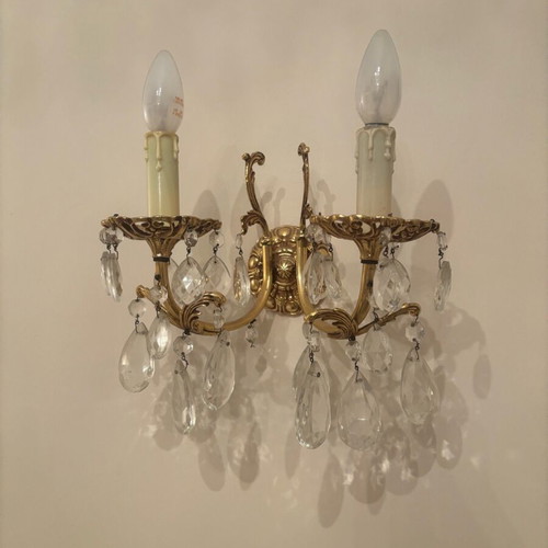 Lighting set like new, 2 pieces with 2 assorted wall lamps