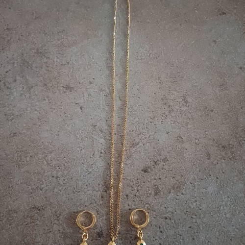 Bijou set earrings and necklace new
