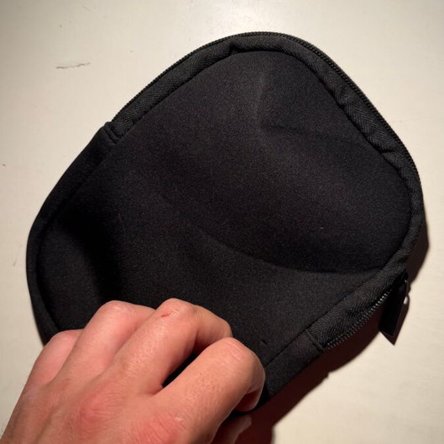 Jabra headphone case black fabric with zipper new