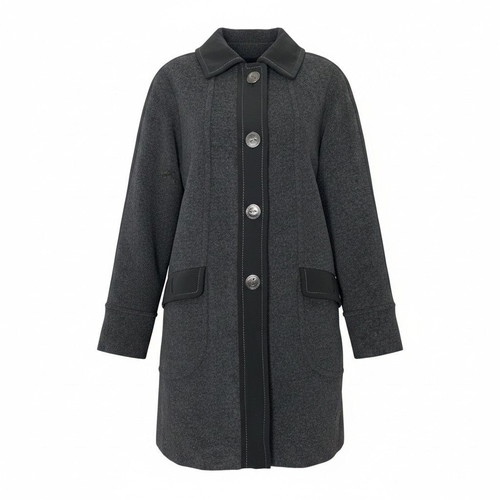 Weill women's mid length wool coat like new, size XL, black