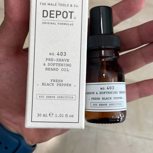 Depot No. 403 Pre-Shave & Softening Beard Oil 30 ml new