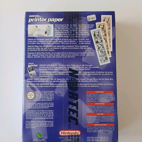 Gameboy print paper new, sealed by Nortec