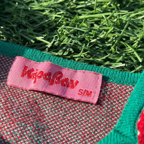 Karavan crop top with strawberry pattern like new, size S