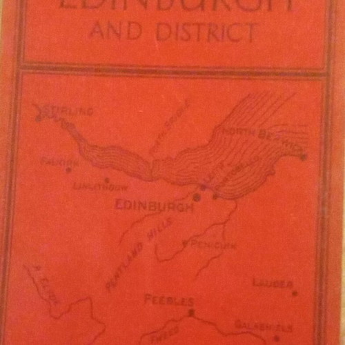 Edinburgh Guidebook used with stains and tears
