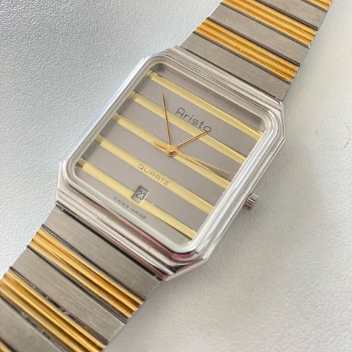 Aristo Vintage Watch Swiss Made New, Gold and Silver