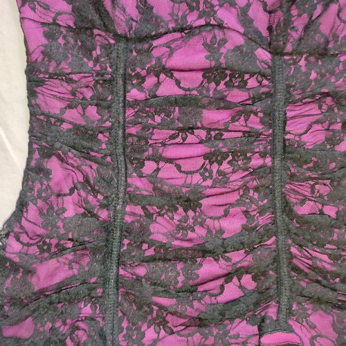 Vintage Frederick's of Hollywood lace overlay top like new