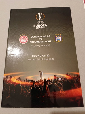 Olympiacos European programs like new, pack of 11