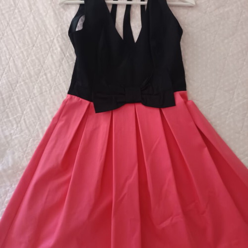 Desiree cocktail dress like new, black and pink, size M