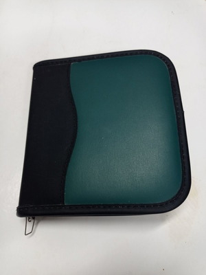 Small CD case used, 12 slots, black and green