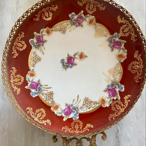Furstenberg porcelain footed bowl vintage, excellent condition