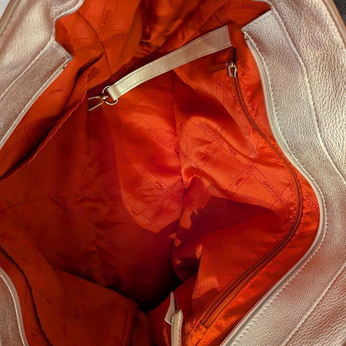 Longchamp Penelope tote bag used, orange and gold
