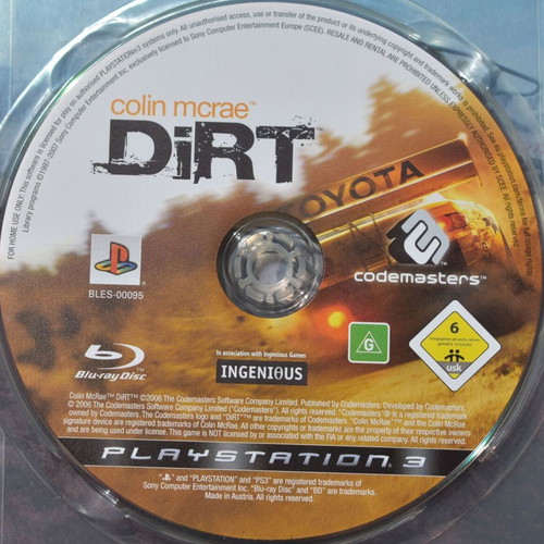 Dirt Steelbook PS3 racing game very good to like new
