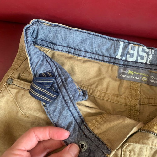 Orchestra boys' short pants 9-10 years like new, beige 134 cm