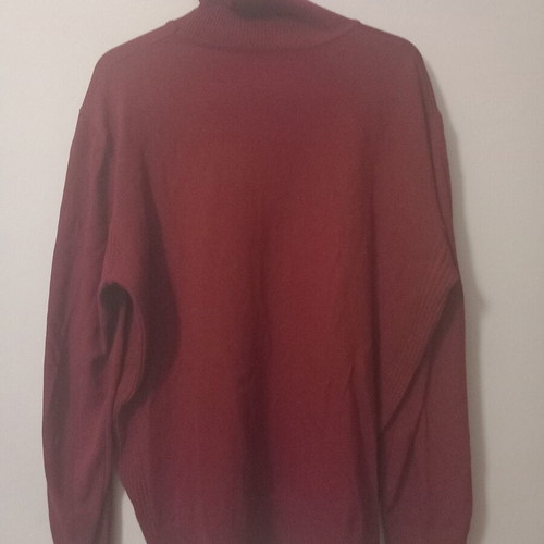 Turtleneck sweater burgundy like new, cotton, size L