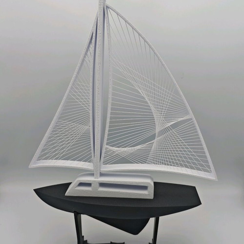 Decorative sailboat new, 3d printed from esun pla+ material