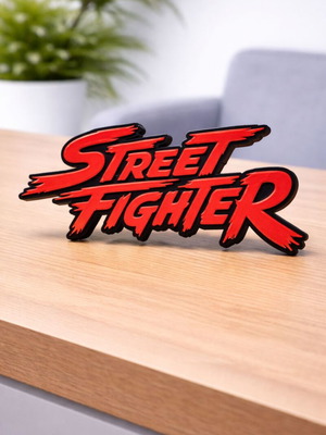 Street Fighter Logo 3D printed καινούργιο