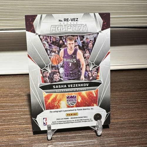 Panini Obsidian NBA 2023-24 Sasha Vezenkov Rookie Autograph numbered 32/99