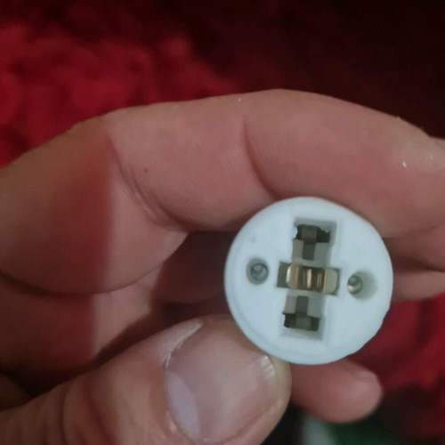 Adapter socket from E14 to G9 like new, ceramic
