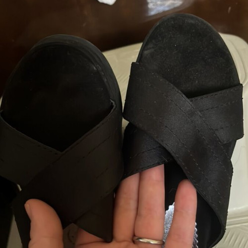 Kallisto platform sandals size 38 like new, black and grey