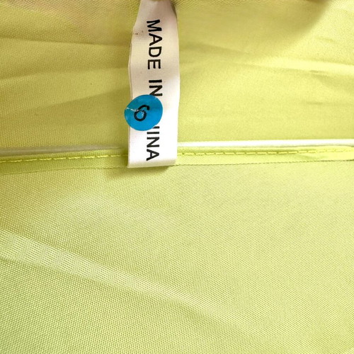 Longchamp folding umbrella lime with leather handle new
