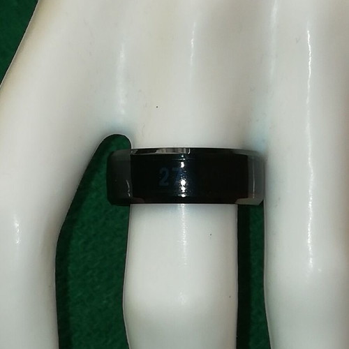 Wedding ring new dark brown and black color