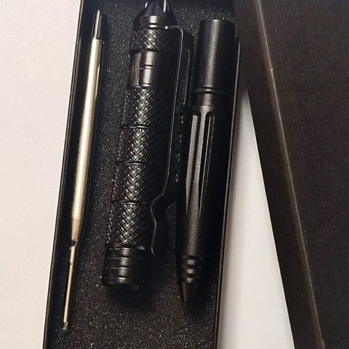 Tactical Pen new, stainless steel, glass breaker, 15cm