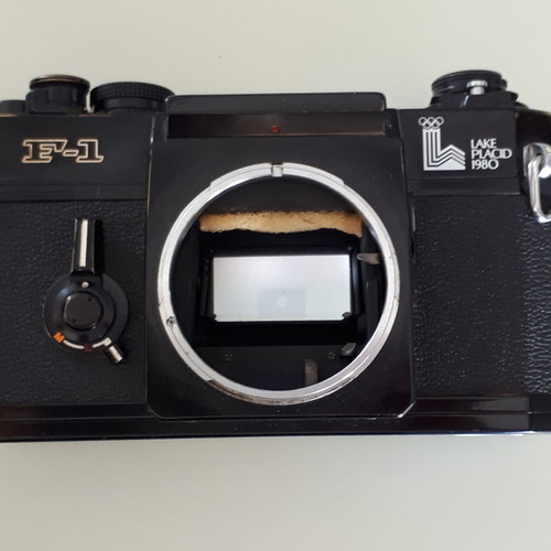 Canon F1 1980 used, Lake Placid special edition camera body