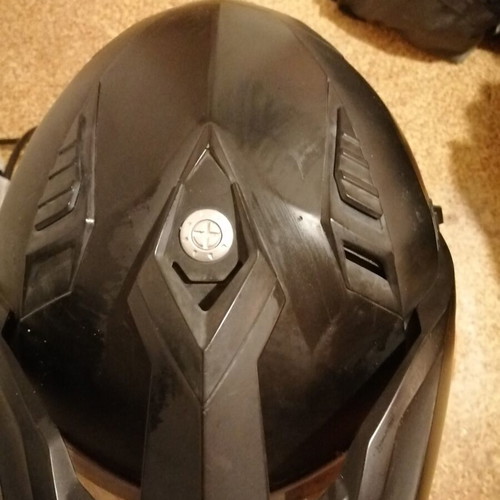 Acerbis Moto helmet used, black motocross design