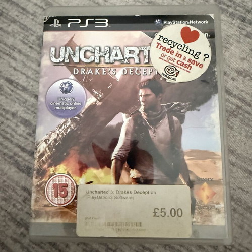 Uncharted 3 PS3 game used, good condition