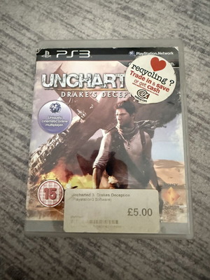 Uncharted 3 PS3 game used, good condition