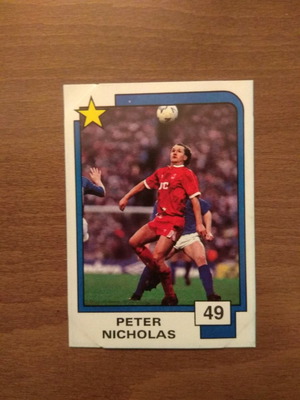 Κάρτα Panini Soccer Superstars 1988 Νο49 Peter Nicholas μεταχειρισμένη