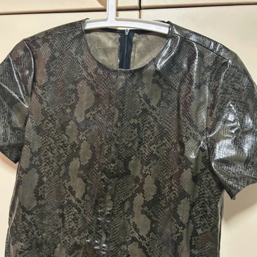 Snakeprint dress Sfera like new, black and green, size L