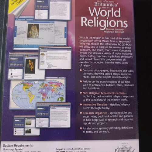 Encyclopedia Britannica World Religions PC used