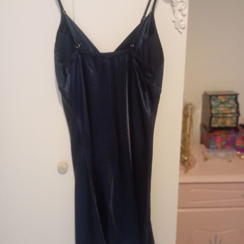 Abysse satin lingerie set like new, dark blue
