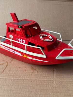 Playmobil fire rescue boat used