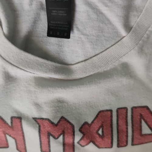 Iron Maiden Powerslave T-shirt used, white, size M