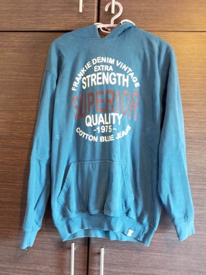 Frankie Denim Hoodie used, men's size M, blue by Abrand Jeans
