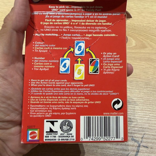 Uno game travel set, full