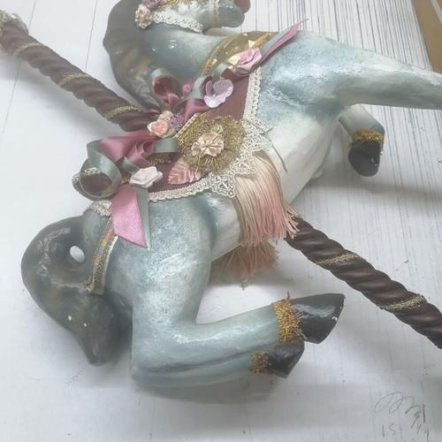 Wooden horse new with polyresin blend