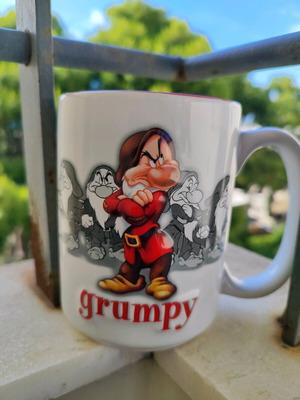 Grumpy Disney Mug new with embossed design