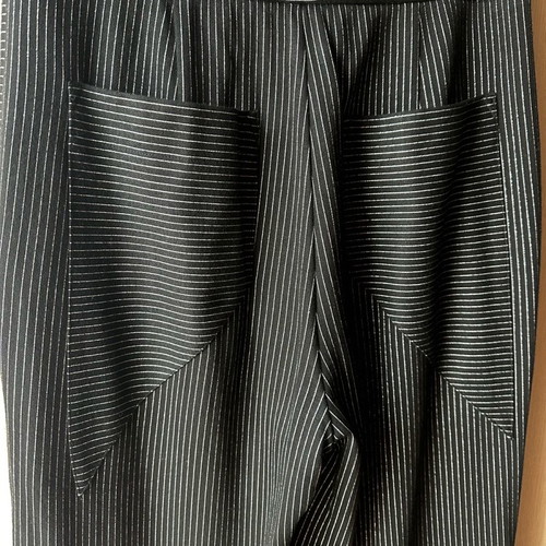 Nadia Rapti trousers black size M new with metallic stripe