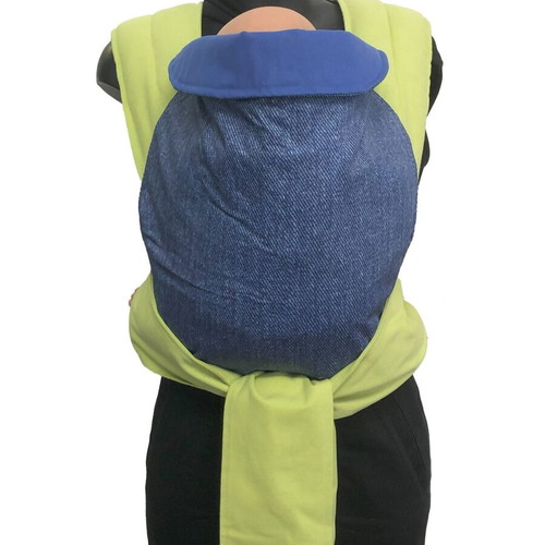 Ergonomic Mei Tai baby carrier, Asteraki model, cotton fabric